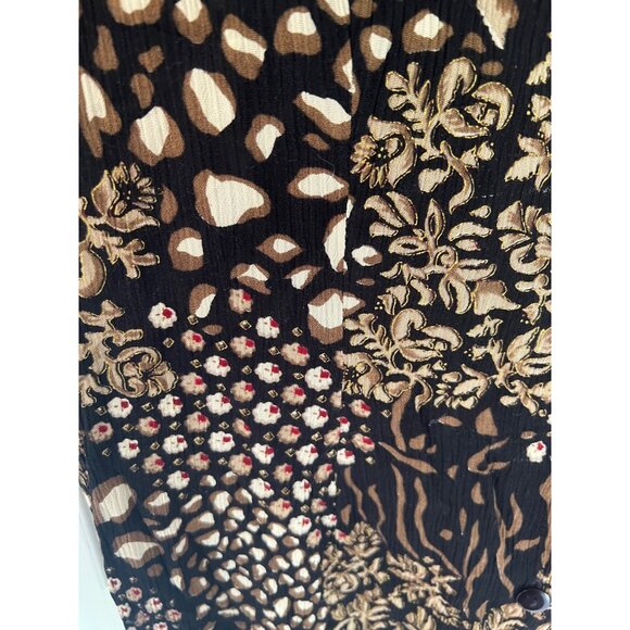 Vintage 90's Liberty Fashions Rayon Short Sleeve Maxi Length Dress Size XL - Picture 5 of 9